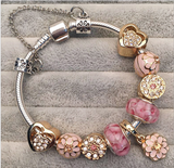 Pink Glass Bead DIY Beaded Bracelet Jewelry – Jewelry Gift Ideas — 2