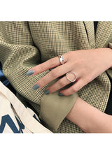 Simple Small Irregular Concave S925 Silver Ring – Unique Gift Ideas — 5