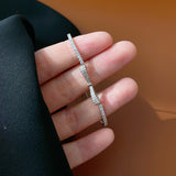S925 Silver Bow Zircon Bracelet Adjustable Light – Jewelry Gift Ideas — 4