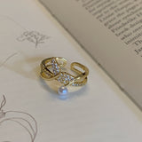 French Exquisite Pearl Fishtail Ring – Everyday Gifts — 3