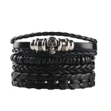 Men's Punk Woven Leather Bracelet – Jewelry Gift Ideas — 18