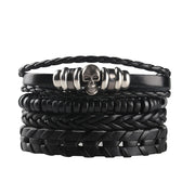 Men's Punk Woven Leather Bracelet – Jewelry Gift Ideas — 18