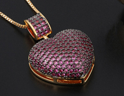 Luxury Big Heart Shape Pendant Necklace Ring – Jewelry Gift Ideas — 8