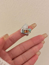Natural Raw Gemstone Stacked Ring Women – Gifts for Her — 8