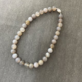 Chinese Style Grey Natural Agate Beaded Necklace – Jewelry Gift Ideas — 3