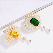 Fashion Emerald Zircon Brooch Elegant Style – Stylish Gifts — 1