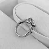 Adjustable Long Ear Pug Vintage Ring – Special Occasion Gifts — 3