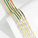 S925 Sterling Silver Thick Straps Clip Stitching – Jewelry Gift Ideas — 7