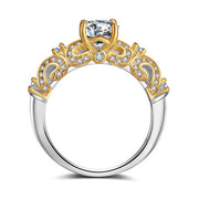 Four-claw inlay simulation diamond ring – Everyday Gifts — 1