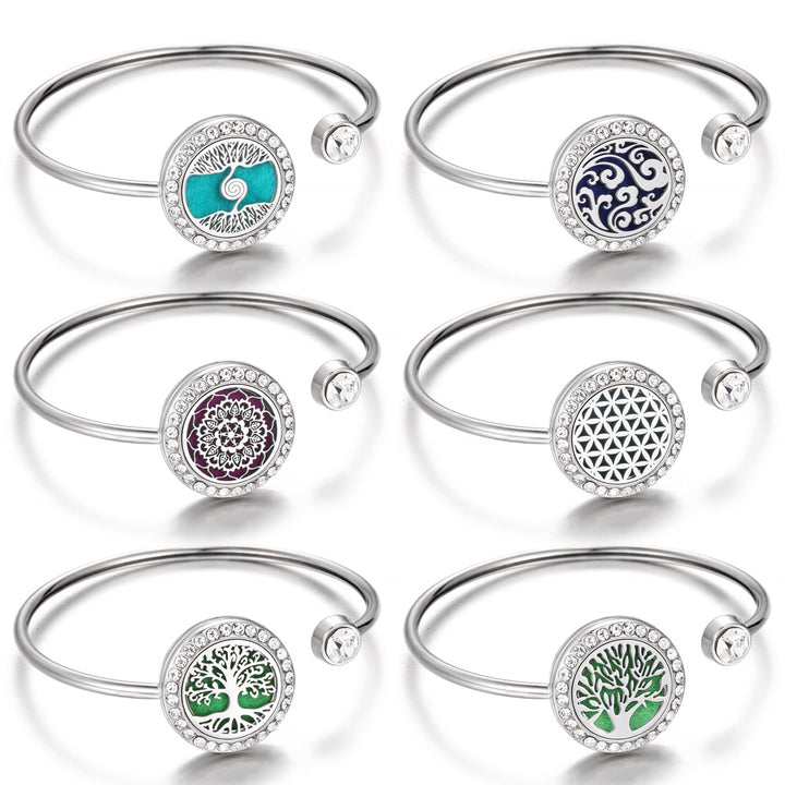 Women's Diamond-set Stainless Steel Alloy Hollow – Jewelry Gift Ideas — 1