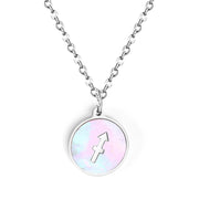 Fashion 12 Constellations White Shell Pendant – Jewelry Gift Ideas — 5