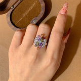 Colorful Zircon Ring AAA Zircon Ring – Meaningful Gifts — 1