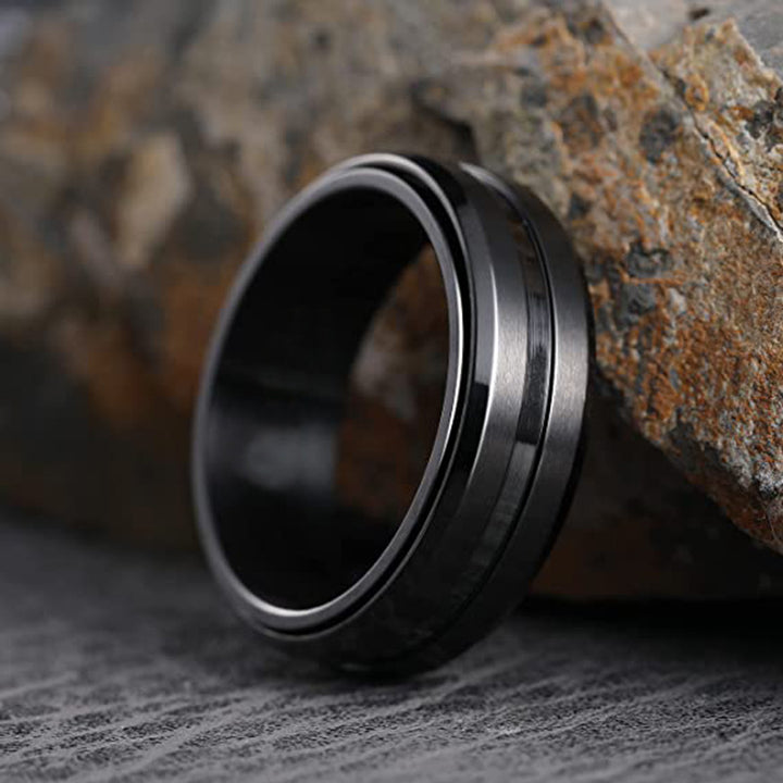 Fashion Personalized Bilateral Frosted Ring – Stylish Gifts — 1