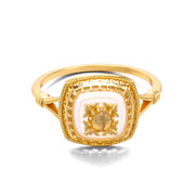 Vintage Style Elegant Carved White Jade Pith Ring – Stylish Gifts — 3