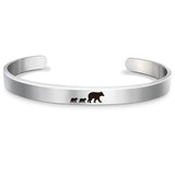 Stainless Steel Mama Bear Bracelet Mother's Day – Jewelry Gift Ideas — 6