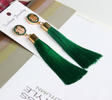 Long Elegant Tassel Earrings Diamond-embedded – Jewelry Gift Ideas — 15