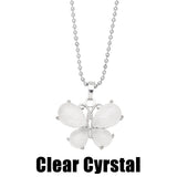 Crystal Agate Butterfly Necklace Pendant Neck – Jewelry Gift Ideas — 5