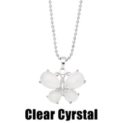 Crystal Agate Butterfly Necklace Pendant Neck – Jewelry Gift Ideas — 5