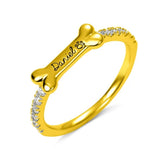 Personalized Pet Cat Ears Name Ring Fashion Jewelry – Stylish Gifts — 6