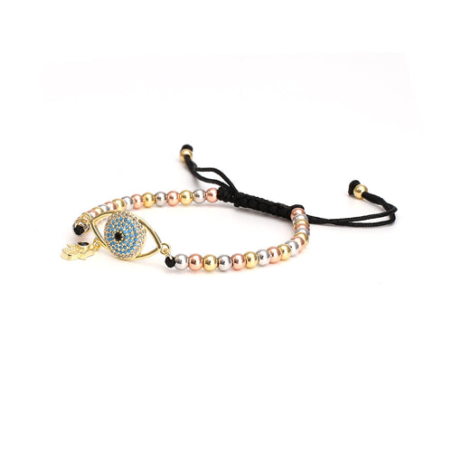 Brass Bead Micro-set Devil's Eye Bracelet – Jewelry Gift Ideas — 2