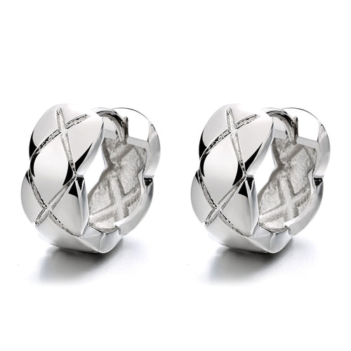 Anti-allergic Fashion Rhombus Ear Buckle – Stylish Gifts — 2