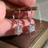 Women's Luxury Four-claw Zircon-encrusted Stud – Gifts for Her — 4