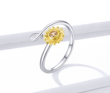 Daisy Opening Ring Female Niche Silver – Gifts for Her — 5