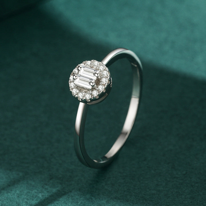 S925 Sterling Silver Fashion Diamond Ring – Stylish Gifts — 1