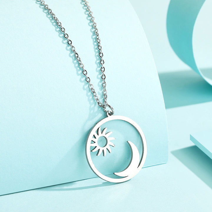 Sun And Moon Pendant Necklace – Jewelry Gift Ideas — 1