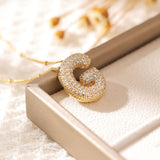 Copper-plated Gold Zircon Chubby Pendant Necklace – Jewelry Gift Ideas — 6