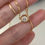 S925 Sterling Silver Single Diamond Bubble – Jewelry Gift Ideas — 5