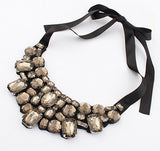Exaggerated Sparkling Petal Fake Collar Necklace – Jewelry Gift Ideas — 3