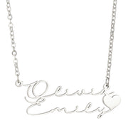 Stainless Steel English Double-layer Pendant – Jewelry Gift Ideas — 5