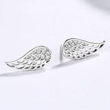S925 Sterling Silver Angel Wings Earrings Women – Gifts for Her — 1