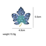 Fashionable And Elegant Blue Gradient Maple Leaf – Jewelry Gift Ideas — 4