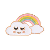 Creative rainbow cloud badge brooch – Jewelry Gift Ideas — 4