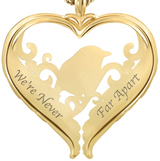 Charm We're Never Far Apart Heart Wings Pendant – Jewelry Gift Ideas — 2