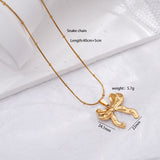 Light Luxury Design Non-fading Titanium Steel Bow – Jewelry Gift Ideas — 13