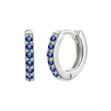 Simple Inlaid Zircon Round Multicolor Stud Earrings – Gift Ideas — 17