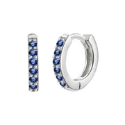 Simple Inlaid Zircon Round Multicolor Stud Earrings – Gift Ideas — 17