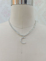 Custom silver tennis personalized name choker – Jewelry Gift Ideas — 14