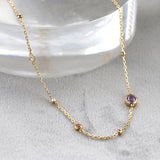 S925 Silver Amethyst Powder Tourmaline Necklace – Jewelry Gift Ideas — 4