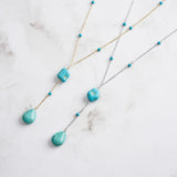 Drop-shaped Turquoise Pendant Sterling Silver – Jewelry Gift Ideas — 5