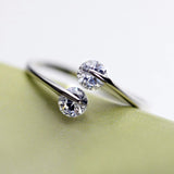 Korean Fashion Simple Loose Diamond Opening Adjustable – Stylish Gifts — 5