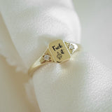 European And American Style English Square Ring – Stylish Gifts — 10