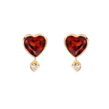 Natural Garnet Versatile Zircon Stud Earrings – Stylish Gifts — 3
