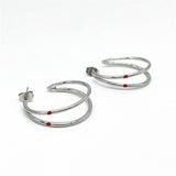 Silver Ring Shaped Earrings Female – Gifts for Her — 5