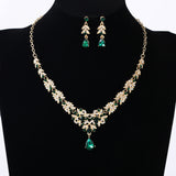 Diamond-encrusted Necklace And Earrings Set – Jewelry Gift Ideas — 12