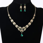 Diamond-encrusted Necklace And Earrings Set – Jewelry Gift Ideas — 12