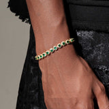 Gold Plated Turquoise Tennis Bracelet – Jewelry Gift Ideas — 1